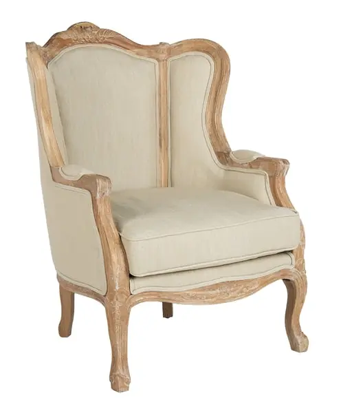 Same Day Shipping FallonLinenWingChair