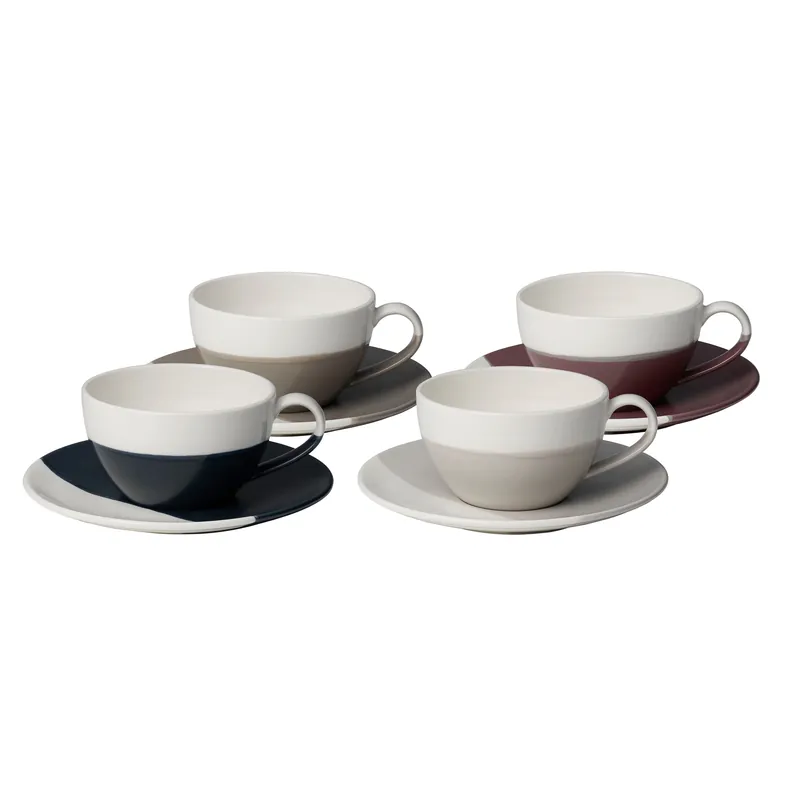 Royal DoultonCoffee Studio Cappuccino Cup & Saucer (Set of 4) Warranty Included