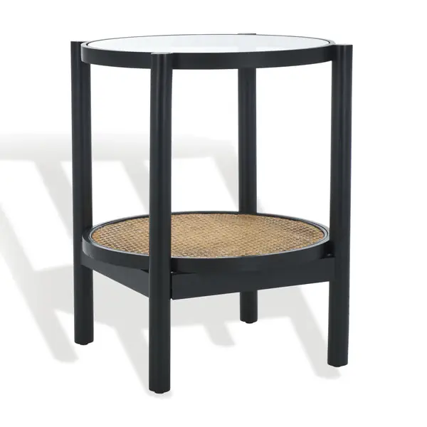 Wholesale KarynaRattanAndGlassAccentTable