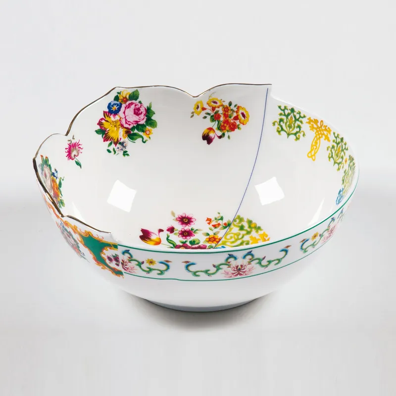 SelettiHybrid-Zaira Salad Bowl In Porcelain Worldwide Shipping