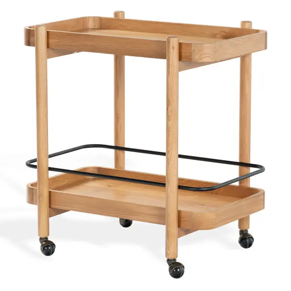 KrystofWood2ShelfBarCart Fast Shipping