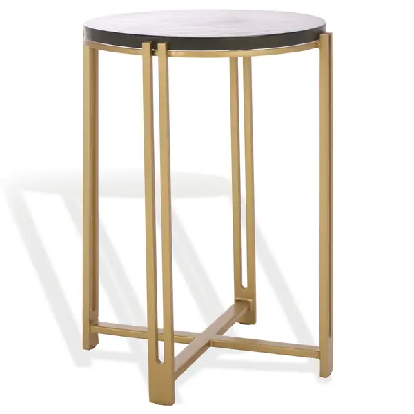 Budget LevittCastGlassTopAccentTable