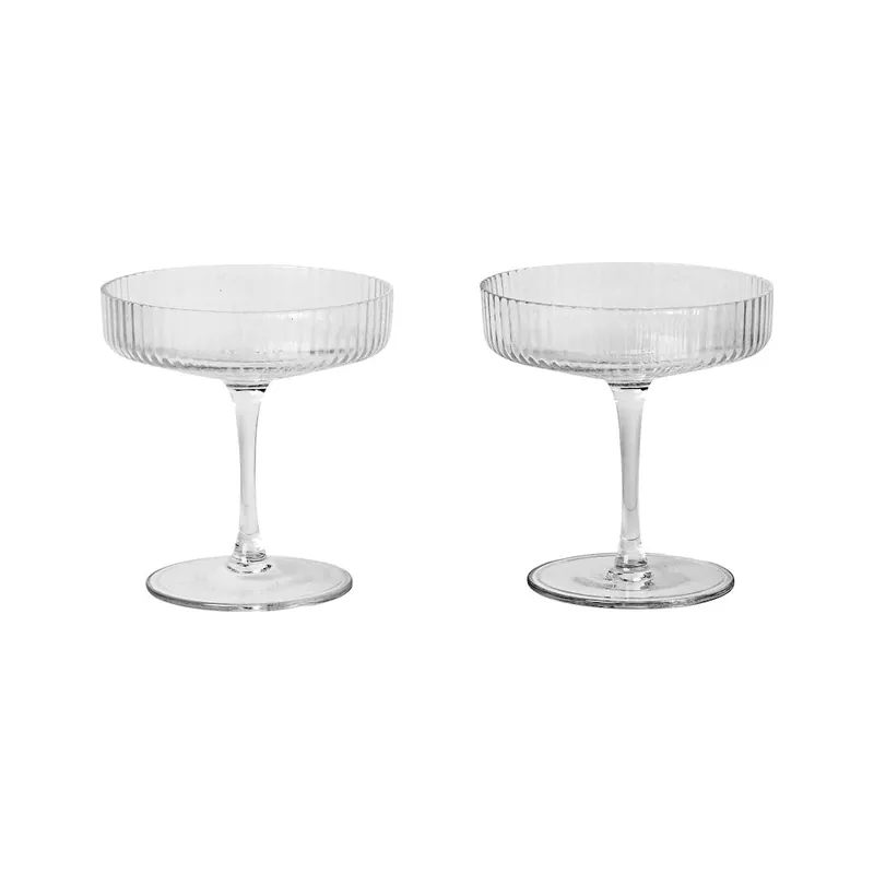 Don’t Miss Out Ferm LivingRipple Champagne Saucer (Set of 2)