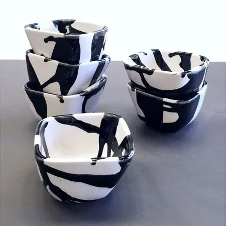 Grab Now Alex Marshall StudiosSquare Bowl (Set of 4)
