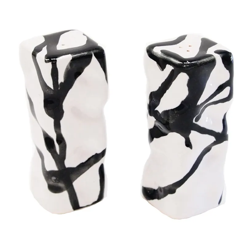 Exclusive Alex Marshall StudiosSquare Ripple Salt and Pepper Shakers