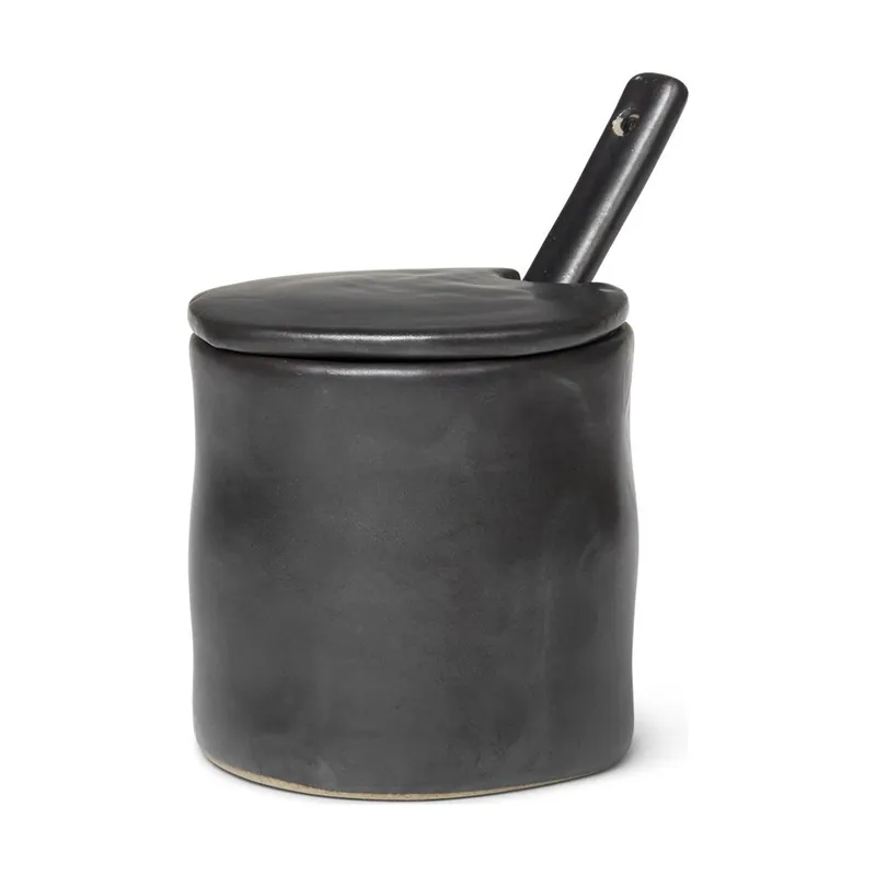 Ferm LivingFlow Jam Jar with Spoon Place Order