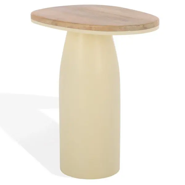 Budget VeronicaWoodAndLacquerAccentTable