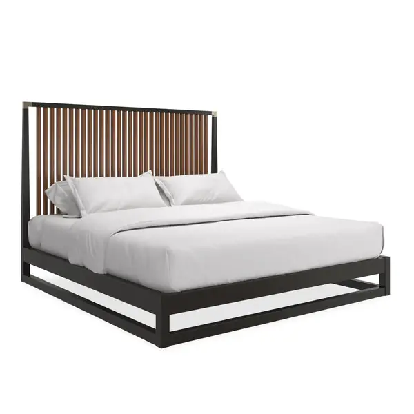 Certified PinstripeSlattedBed-King