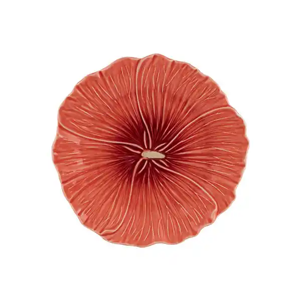 Worldwide Shipping Bordallo PinheiroMaria Flor Hollyhock Dessert Plate