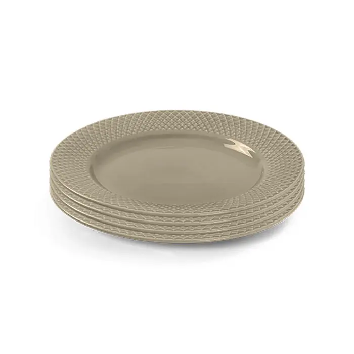 Lyngby PorcelaenRhombe Earth Lunch Plate (Set of 4) Bargain