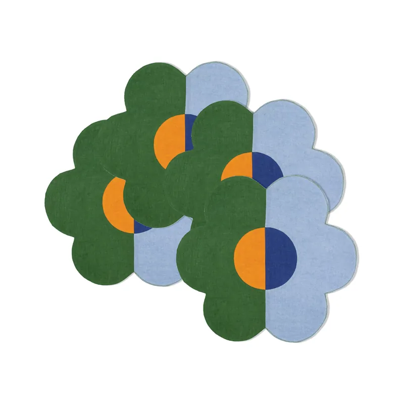 Editor’s Pick MisetteFloral Linen Patchwork Placemat (Set of 4)
