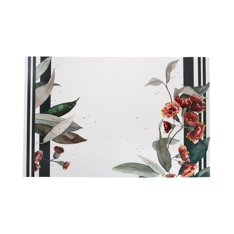 No Minimum Order The LinoPrincess Eucalyptus Rectangular Placemat (Set of 4)
