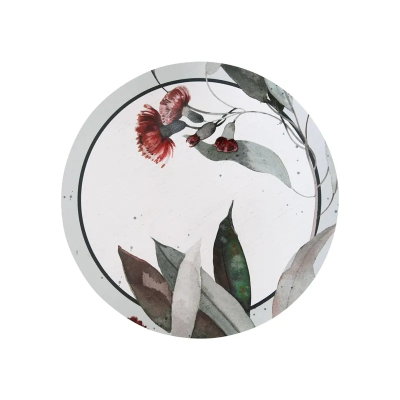 Deal The LinoPrincess Eucalyptus Round Placemat (Set of 4)