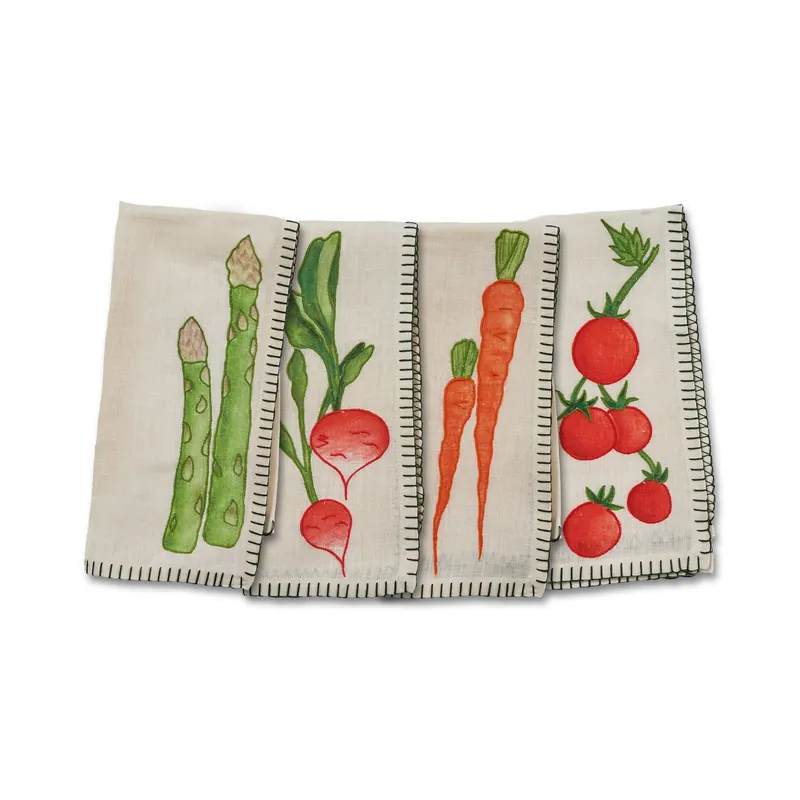 MisetteStill Life Embroidered Linen Napkin (Set of 4) Hot Deal