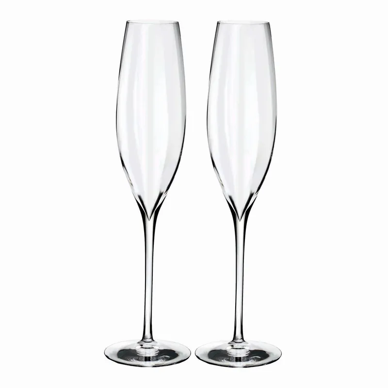WaterfordElegance Optic Classic Champagne Glasses (Set of 2) Today Only
