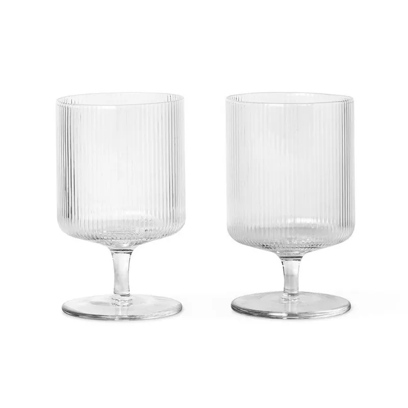 Special Discount Ferm LivingRipple Wine Glasses (Set of 2)