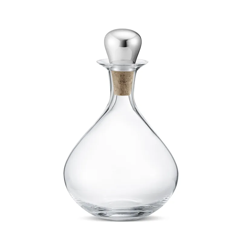Worldwide Shipping Georg JensenSky Liquor Decanter with Cork Stopper