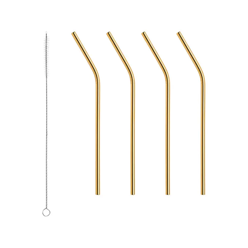 Crafted OrreforsSet of 8 Peak Straws with Cleaning Brush