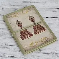 Super Sale Royal Wedding JewelsIndian Cotton Bound Journal Sketchbook with Handmade Paper