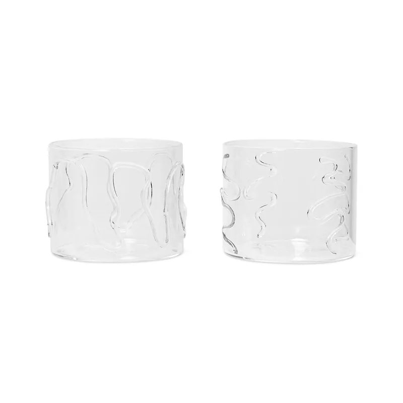 Ferm LivingDoodle Glass (Set of 2) Order Now