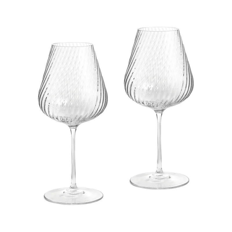 WedgwoodVera Wang Swirl White Wine Glass (Set of 2) Factory Price