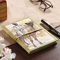 Camel AdventureIndian-Made 48-Page Handmade Journal with Classic Scene Fan Favorite
