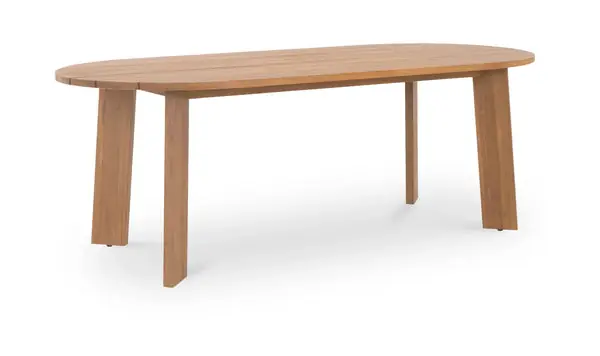 Hot Deal DeltaOvalOutdoorDiningTableNatural