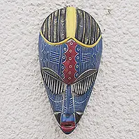 AzikiweTraditional African Mask Crafted in Ghana from Sese Wood Grab Now