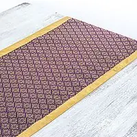 Regal Yok DokHandwoven Yok Dok-Syle Cotton and Silk Blend Table Runner Handmade