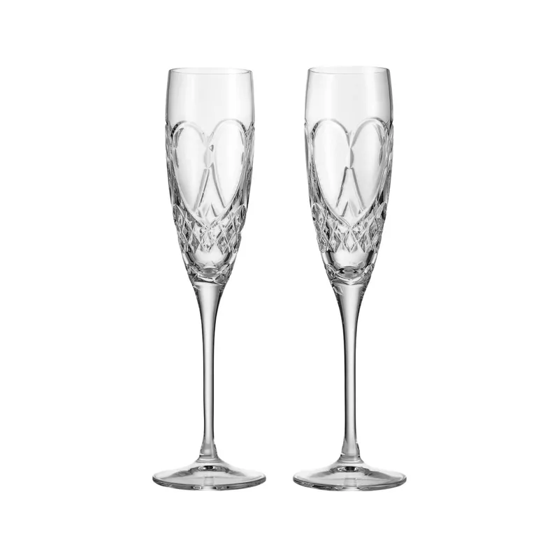 WaterfordForever True Love Flute (Set of 2) Best Seller