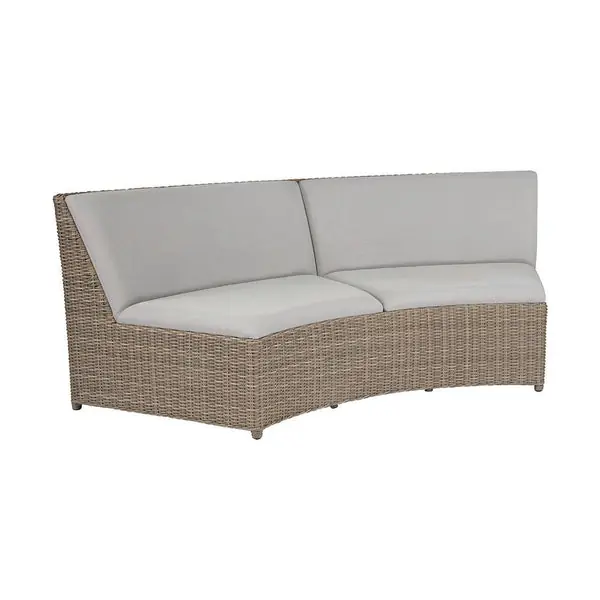 Buy Online MilanoSectionalCurvedArmlessSettee