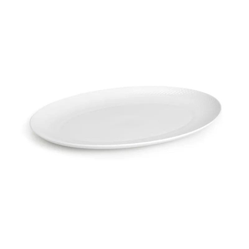 Crafted Lyngby PorcelaenRhombe Oval Serving Dish