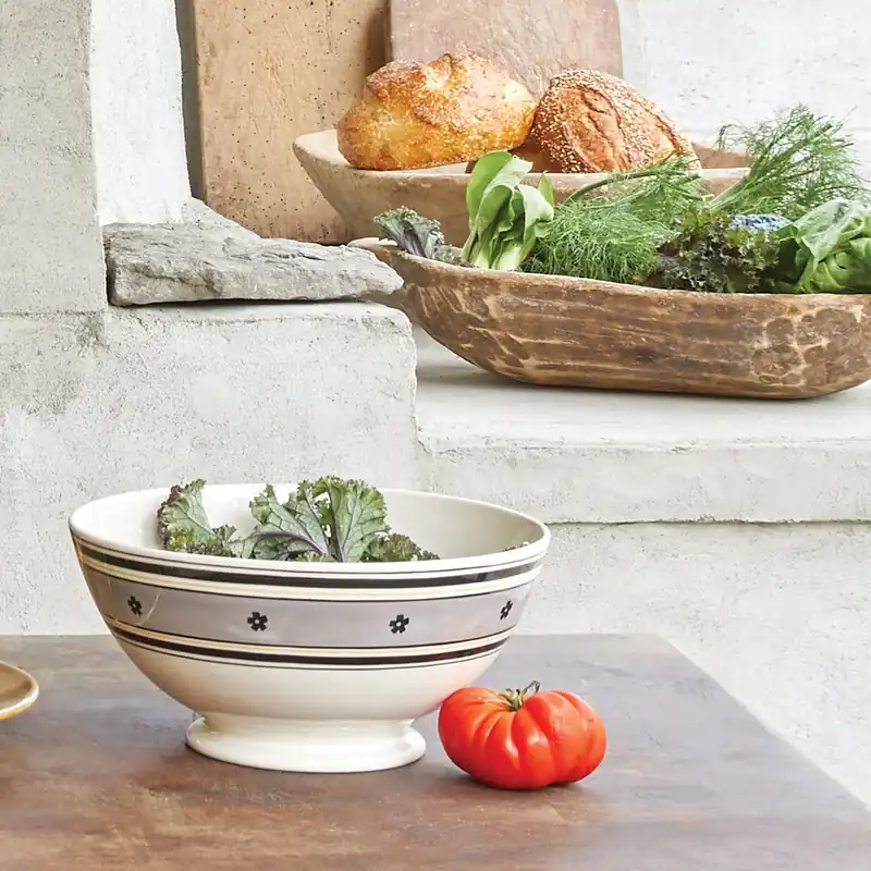 Grab Now Sir MadamHand-Painted Serving Bowl
