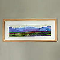 While Supplies Last Armenian LandscapeOil on Paper Landscape-Themed Painting of Armenian Mountains
