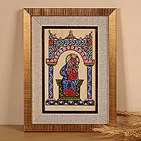 Virgin Mary BreastfeedingArmenian-Inspired Virgin Mary and Jesus Acrylic Painting Low Price