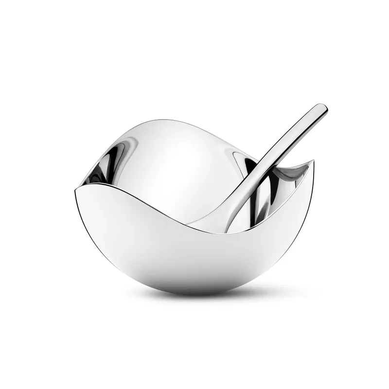 Georg JensenBloom Salt Cellar with Spoon Wholesale