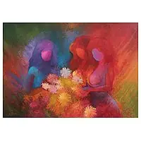 Tropical GardenPeople and Portraits Expressionist Painting Factory Price