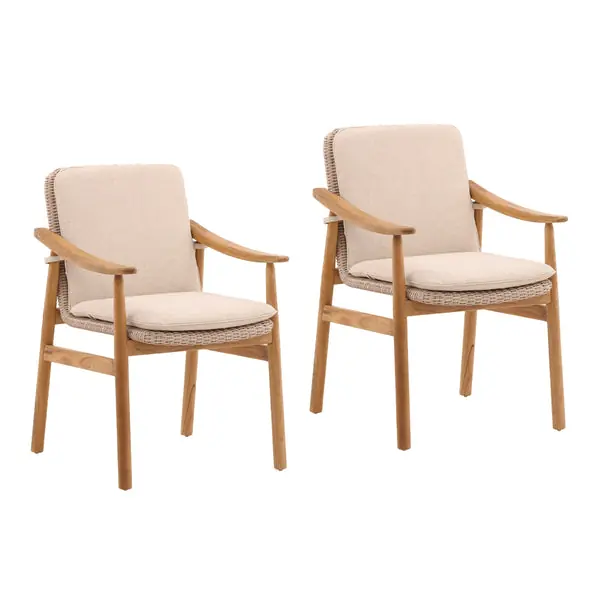 WesleyOutdoorDiningChairBeige Hot Deal