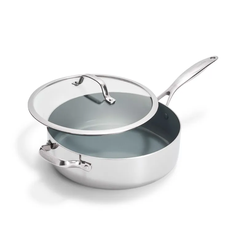 GreenpanValencia Pro Saute Pan with Lid and Helper Handle Special Discount