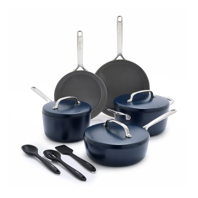 One Day Deal GreenpanGP5 Nonstick 11-Piece Cookware Set with Mirror Handles