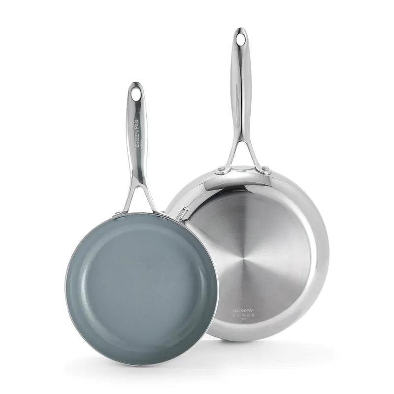 Fast Shipping GreenpanValencia Pro 2-Piece Frypan Set