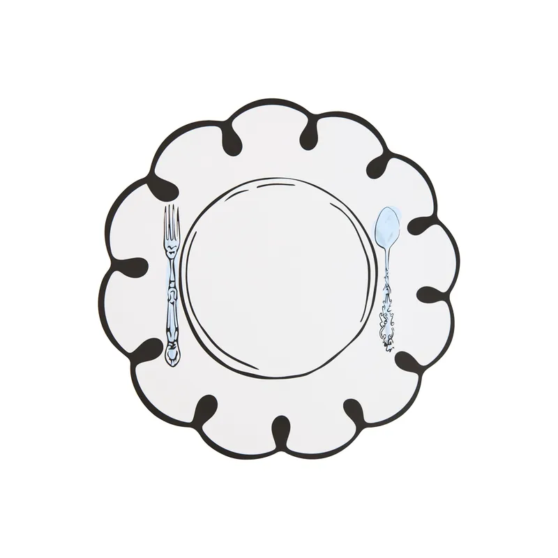 MisettePlace Du Jour Wipeable Placemat (Set of 4) Free Returns