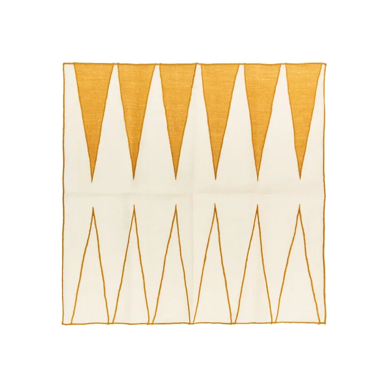 Next Day Delivery MisetteBackgammon Embroidered Linen Napkin (Set of 4)