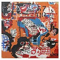 We CrowdMixed Media Political Painting on Canvas Save Now