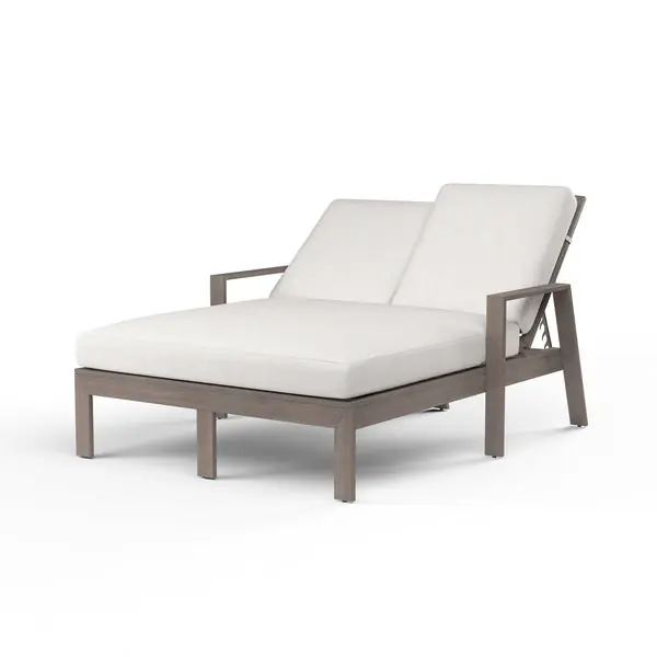Discount LagunaDoubleChaiseLoungeInCanvasFlax,NoWelt