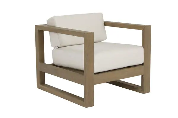 CoastalTeakClubChairInCanvasCanvas,NoWelt Cheap