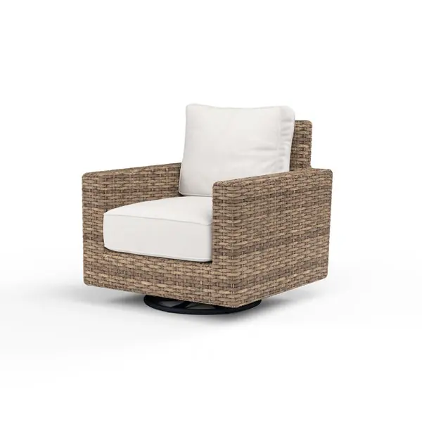 Hassle-Free Returns HavanaSwivelClubRockerInCanvasFlaxW/SelfWelt