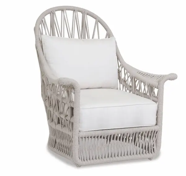 Wholesale DanaRopeWingChairInLinenCanvasW/SelfWelt