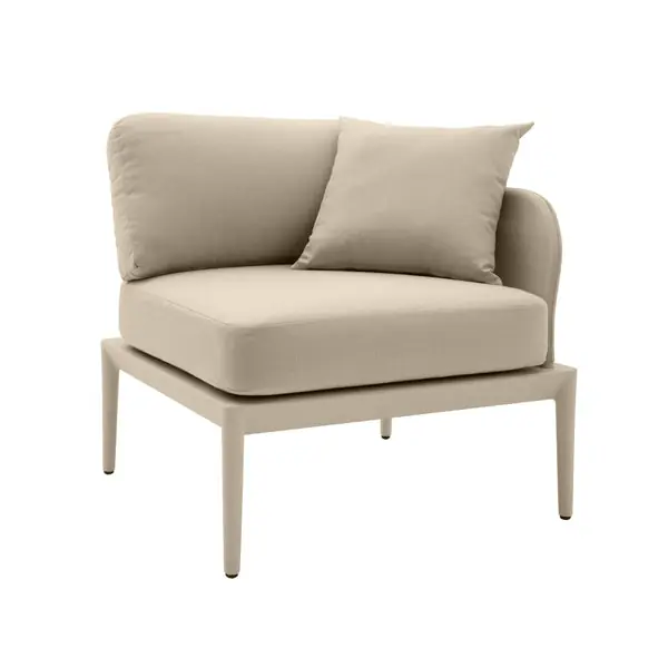 KapriTaupeModularOutdoorRafCornerSeat Crafted