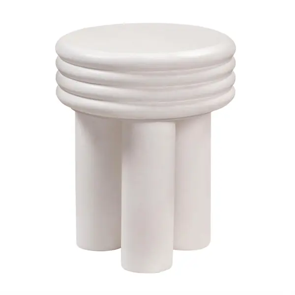 Hassle-Free Returns DeltaIvoryConcreteSideTable